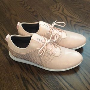 Cole Haan pink leather sneakers